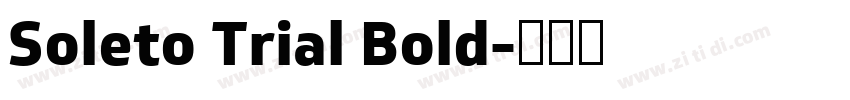 Soleto Trial Bold字体转换